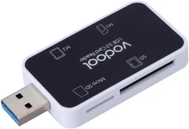 Alt view image 4 of 5 - reader Micro USB 3.0 4 in1 Digital Memory  Readers SD lector de tarjetas for SD/Micro SD/TF/ MS/ M2 Memory