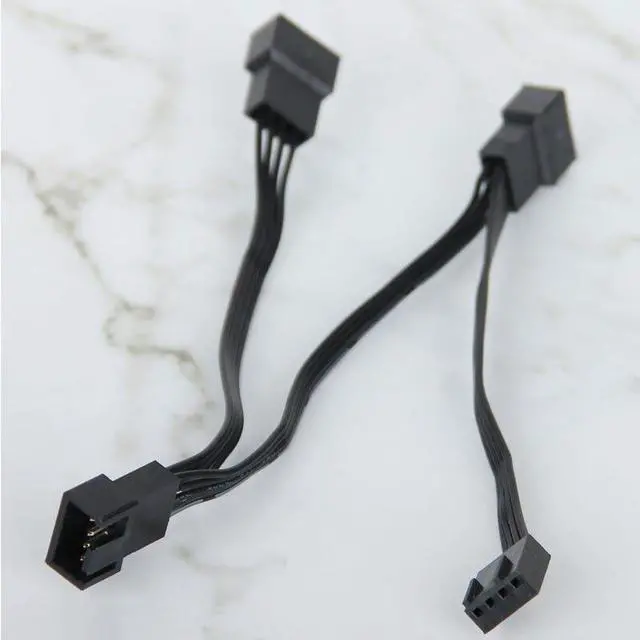 Main image of Fan pwm splitter FAN HUB  Fan 4pin to 3 x 4pin/3pin PWM Extension Cables 4pin to 3 Ways Y Splitter Cable Adapter