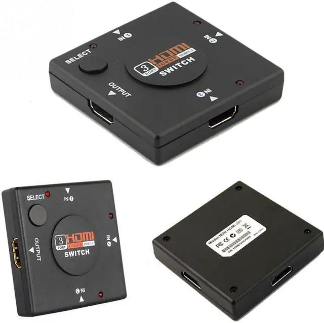 Main image of Onsale 1pc 3 IN 1 OUT HDMI Splitter 3 Port Video HDMI Switch Switcher Supports Full HD 1080P HDTV DVD Mayitr