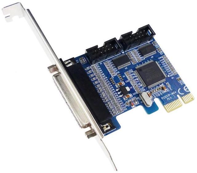 Alt view image 2 of 4 - PCIe Combo 2 Serial + 1 Parallel IEEE 1284 Controller card PCI express to printer LPT port + RS232 com port Adapter