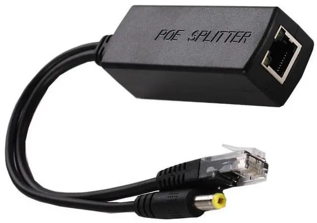 Main image of 10/100M POE Splitter With IEEE 802.3af Standard & 12V 1A 13W Output & DC44-57V Input Power Over Ethernet PoE Power Receiver