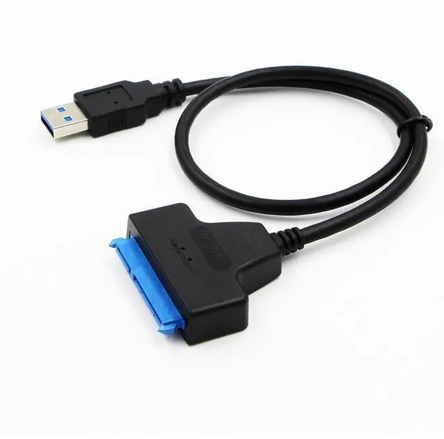 Alt view image 4 of 6 - Adapter SATA III USB 3.0 Cable External Hard Drive USB to Serial ATA 22pin Converter Hard Disk W/ UASP for 2.5" HDD/SSD