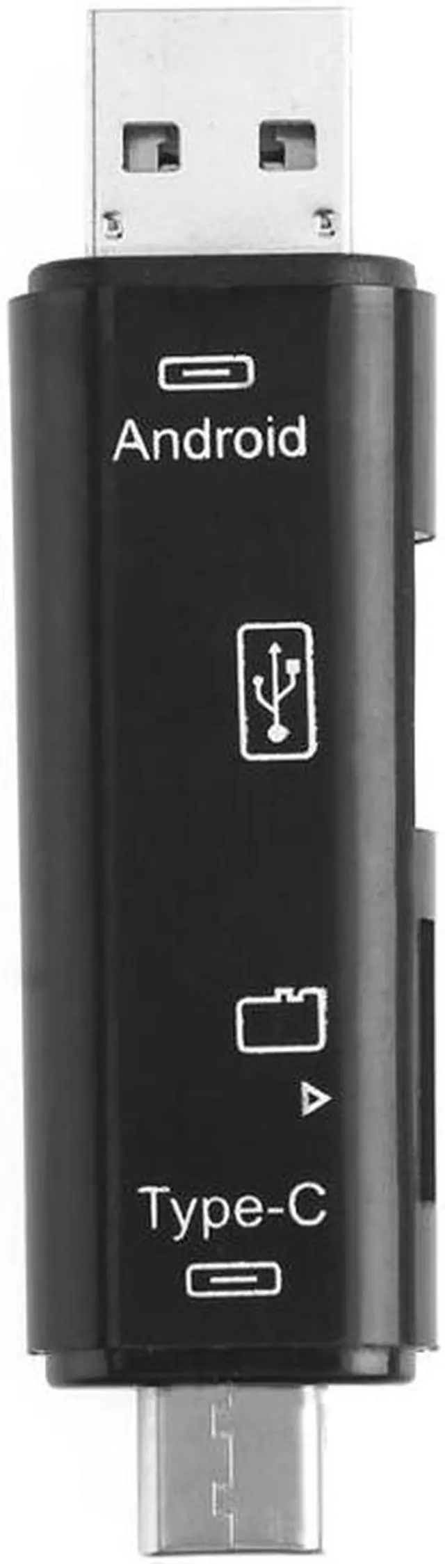 Alt view image 3 of 6 - High Speed Type-C Card Reader Micro USB Type-C Flash Drive Adapter Connector Universal 3 in 1 Combo to Slot TF Card Reader