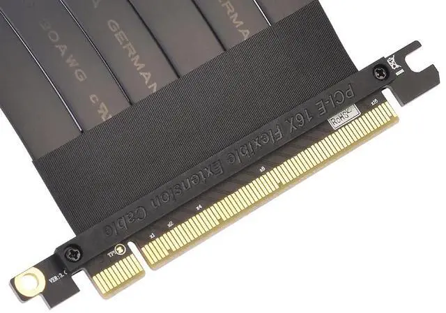 Alt view image 5 of 6 - H1111Z Add On Cards PCI Express Riser Card Graphics PCI Express x16 Extension Cable 16x to 16x PCIE PCI-E PCI E Riser Extender