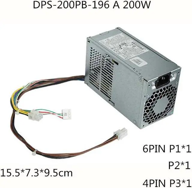 Main image of 200W Server Power Supply 200W PSU DPS-200PB-196 A PCE011 D14-200P2B PCE014 796421-001 796419-001 DPS-200PB-196A PCE014 6PIN