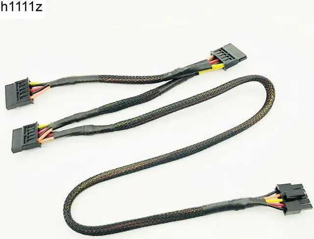 Main image of Black Sleeved 5Pin to 3*SATA Modular Power Supply Cables Adapter PSU SATA Power Cable for OCZ ZT/GreatWall 88CM
