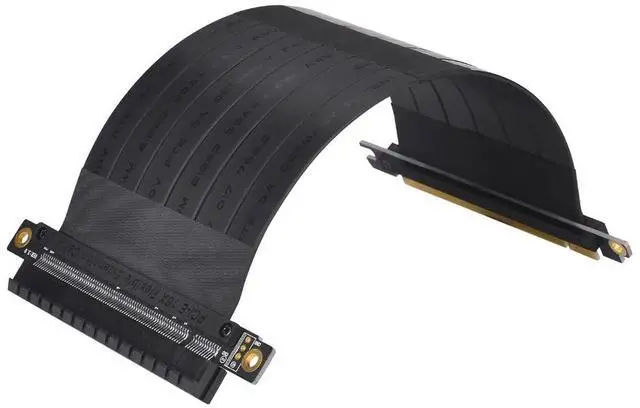 Alt view image 6 of 6 - H1111Z Add On Cards PCI Express Riser Card Graphics PCI Express x16 Extension Cable 16x to 16x PCIE PCI-E PCI E Riser Extender