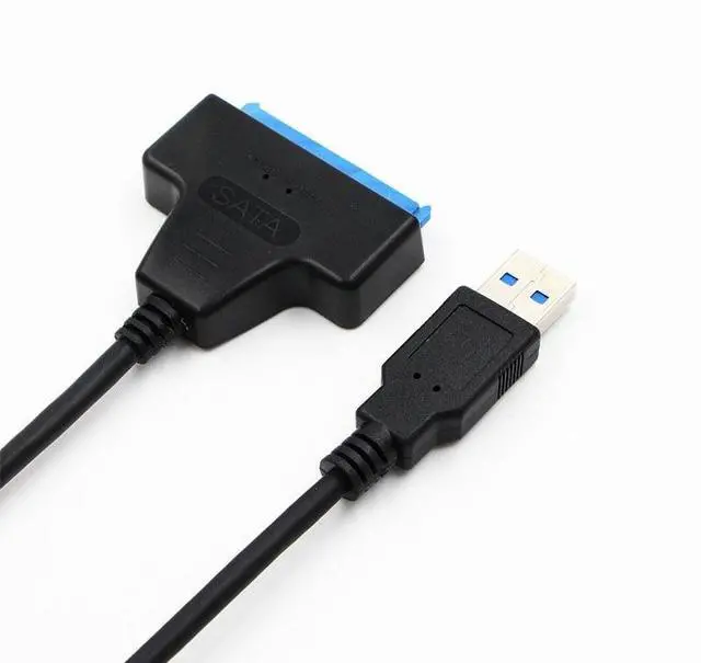 Alt view image 6 of 6 - Adapter SATA III USB 3.0 Cable External Hard Drive USB to Serial ATA 22pin Converter Hard Disk W/ UASP for 2.5" HDD/SSD