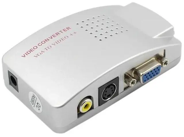 Alt view image 5 of 6 - VT280 PC Converter Box Universal NTSC PAL VGA to TV AV RCA Signal Adapter Converter Video Switch Box Composite for Computer PC