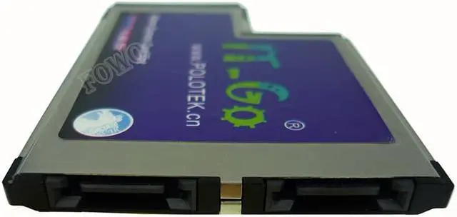 Alt view image 3 of 3 - eSATA II 2.0 Combo to Express Card ExpressCard 54 54mm Adapter Converter