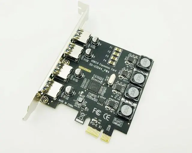 Alt view image 6 of 6 - USB 3.0 PCI-E Card 4Port USB3.0 HUB PCI Exprss PCI-E to USB 3.0 Expansion Card Adapter 5Gbps For Desktop Computer Components