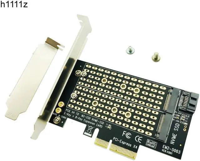 Main image of NVMe SSD NGFF TO PCIE X4 Adapter M Key B Key Dual Interface Card Support PCI Express 3.0 2230 2242 2260 2280 Size M2 SSD NEW