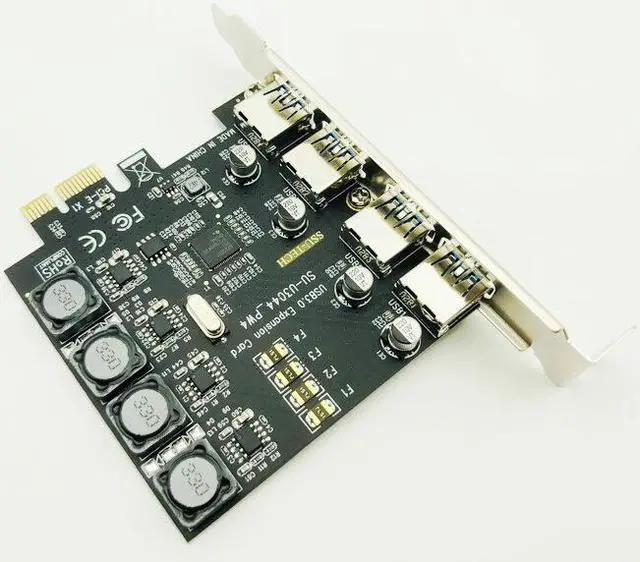 Alt view image 5 of 6 - USB 3.0 PCI-E Card 4Port USB3.0 HUB PCI Exprss PCI-E to USB 3.0 Expansion Card Adapter 5Gbps For Desktop Computer Components