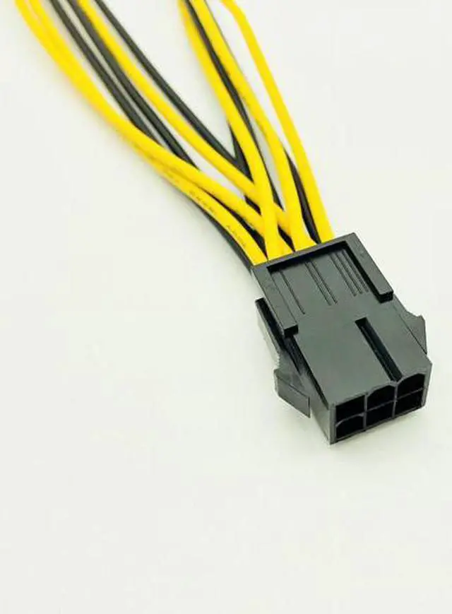 Alt view image 2 of 6 - 10PCS 6pin PCI Express to PCIe Dual 8pin Cable Motherboard Graphics Video Card PCI-e GPU VGA Splitter Hub Power Cable for Mining
