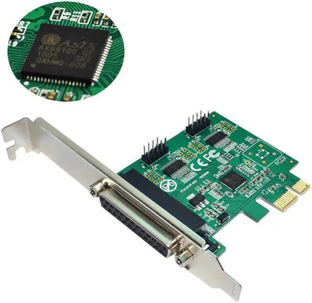 Alt view image 5 of 5 - Add On Cards RS 232 Adapter PCI Express 1x Computer Components PCIE X1 PCI-E PCIE Card Desktop PC Accessorie 2 Serial + Parallel