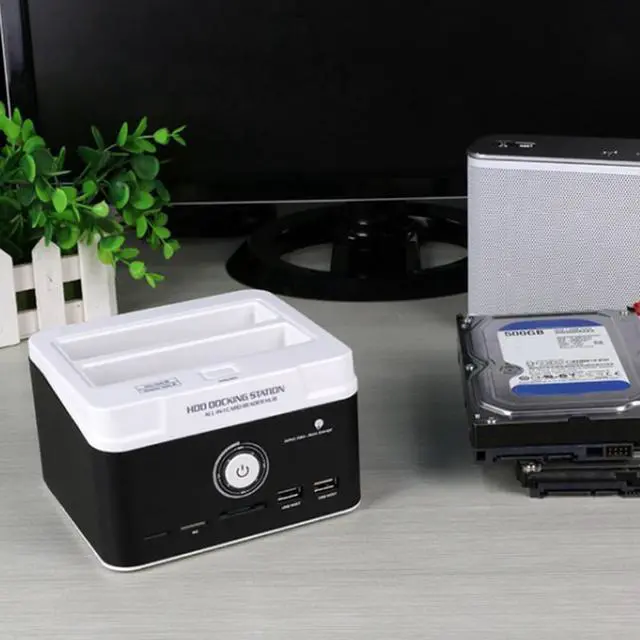 Alt view image 5 of 6 - Hard Disk HDD Docking Multi-functional External USB3.0 Hard Drive Dock Base 2.5 inch 3.5inch SATA IDE Hard Disk HDD Docking
