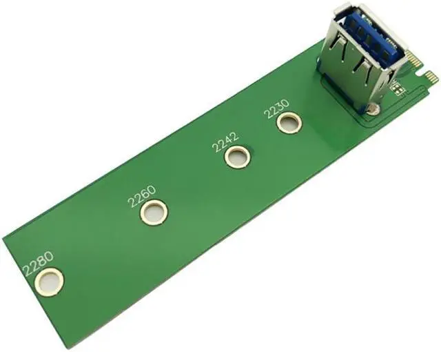 Alt view image 3 of 6 - 10pcs NGFF M.2 to PCI-E X16 Slot Transfer Card Mining Pcie Riser Card for 2242/2230/2260/2280 mm M2 NGFF riser Extension card