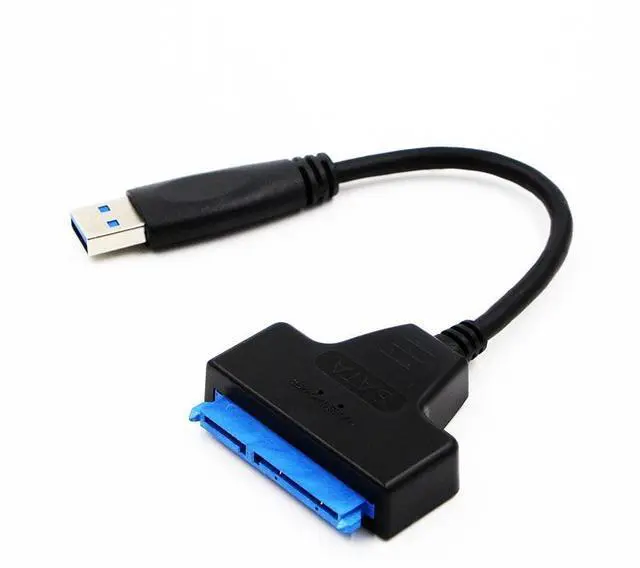 Alt view image 3 of 6 - Adapter SATA III USB 3.0 Cable External Hard Drive USB to Serial ATA 22pin Converter Hard Disk W/ UASP for 2.5" HDD/SSD