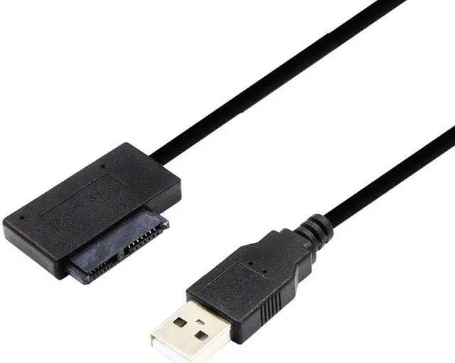 Main image of USB 2.0 to Mini Sata II 7+6 13Pin Adapter Converter Cable for Laptop CD/DVD ROM Slimline Drive