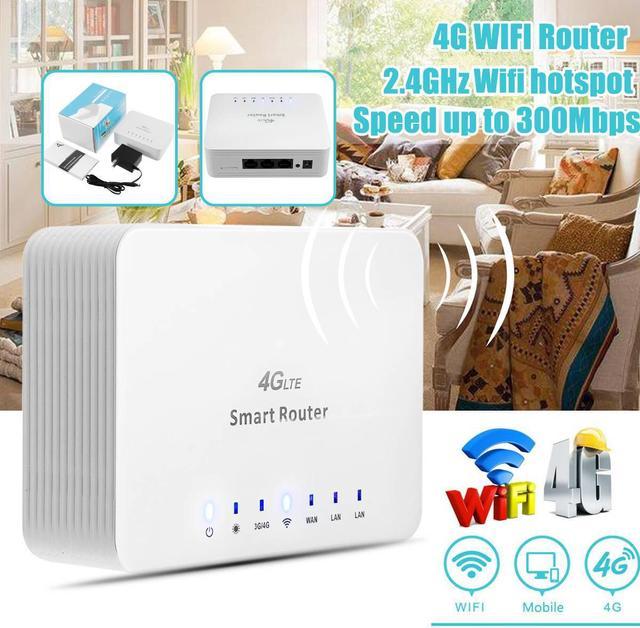 Unlocked 300Mbps Wifi Routers 4G LTE CPE Mobile Router with LAN Port Support  SIM card Portable Wireless Router WiFi Router 
