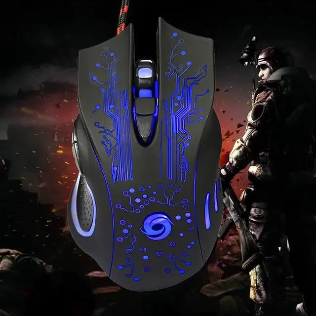 Alt view image 4 of 5 - 6D USB Wired Gaming Mouse 3200DPI 6 Buttons LED Optical Professional Pro Mouse Gamer Computer Mice For PC Laptop
