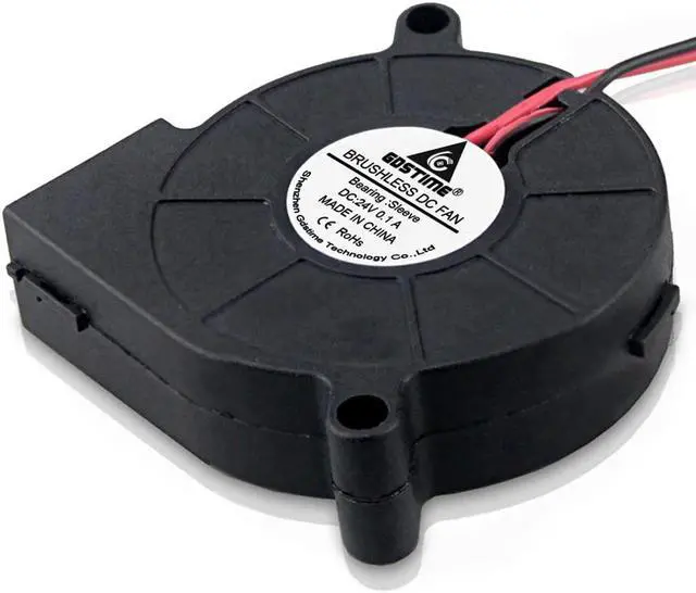 Alt view image 3 of 5 - 2PCS 5015 24V 2Pin 50mm PC Computer Case Cooling Cooler DC Blower Fan 5015s