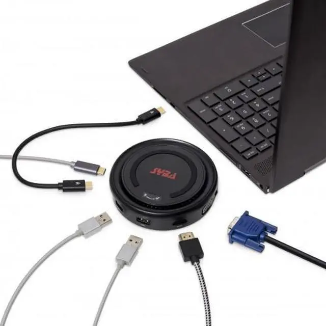 Main image of 6-in-1 USB 3.1 Gen 1 Type-C Hub Docking Station with 10W QI Wireless Charger