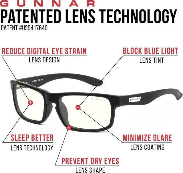 Alt view image 4 of 5 - Gunnar Enigma Enigma Computer Glasses with liquet Lenses - Block Blue Light, Anti-Glare, minimize Digital Eye Str