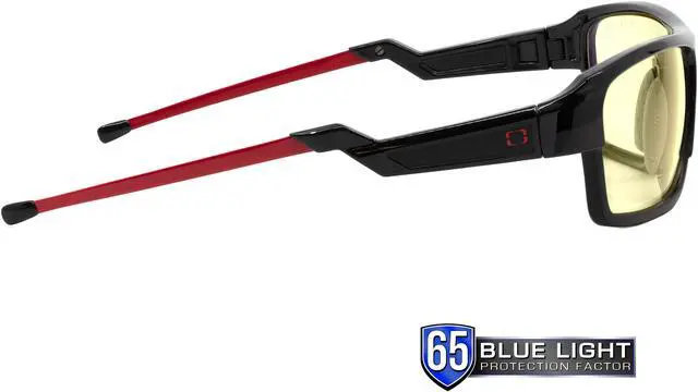 Alt view image 3 of 6 - Gunnar Lightning Bolt 360, Black and Red Frames, Amber and Blue Lens, Performance Blue-Light Eyewear, LI300101