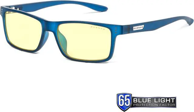Alt view image 3 of 7 - GUNNAR CRUZ Youth Glasses Navy Frame (Amber Lens) Tint 65% Blue Light & 100% UV Protection, CRU-08601