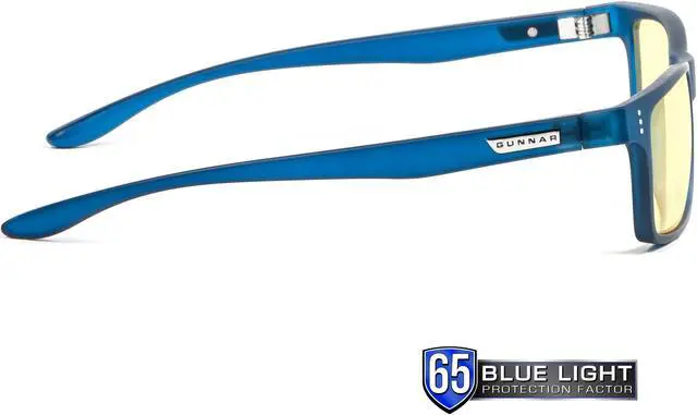 Alt view image 4 of 7 - GUNNAR CRUZ Youth Glasses Navy Frame (Amber Lens) Tint 65% Blue Light & 100% UV Protection, CRU-08601