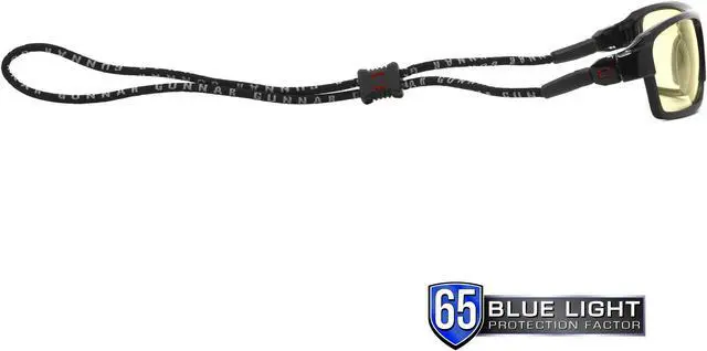 Alt view image 5 of 6 - Gunnar Lightning Bolt 360, Black and Red Frames, Amber and Blue Lens, Performance Blue-Light Eyewear, LI300101