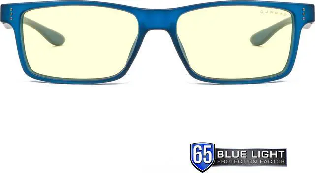 Main image of GUNNAR CRUZ Youth Glasses Navy Frame (Amber Lens) Tint 65% Blue Light & 100% UV Protection, CRU-08601