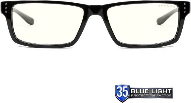 Alt view image 3 of 6 - GUNNAR RIOT Onyx Frame (Clear Lens) Tint 35% Blue Light & 100% UV Protection, RIO-00109