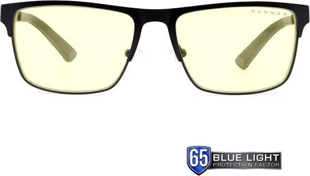 Main image of GUNNAR PENDLETON Computer Glasses Slate Frame (Amber Lens) Tint 65% Blue Light & 100% UV Protection, PEN-09501