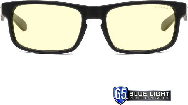 Main image of GUNNAR ENIGMA Computer Glasses Onyx Frame (Amber Lens) Tint 65% Blue Light & 100% UV Protection, ENI-00101