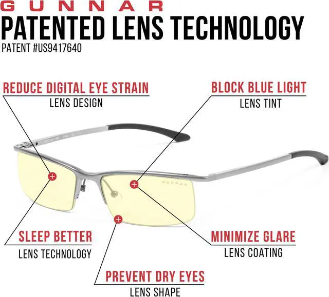 Alt view image 4 of 9 - Gunnar Emissary Digital Performance Eyewear w/ i-AMP Lens Technology