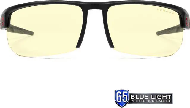 Main image of GUNNAR TORPEDO Gaming Glasses Onyx Frame (Amber Lens) Tint 65% Blue Light & 100% UV Protection, TOR-00101