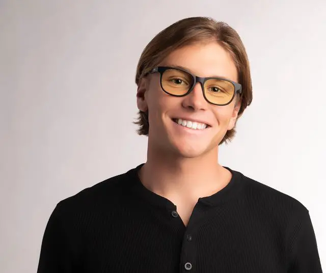 Alt view image 5 of 13 - GUNNAR RUSH KIDS LARGE NAVY TORTOISE FRAME/ AMBER LENS BLPF 65