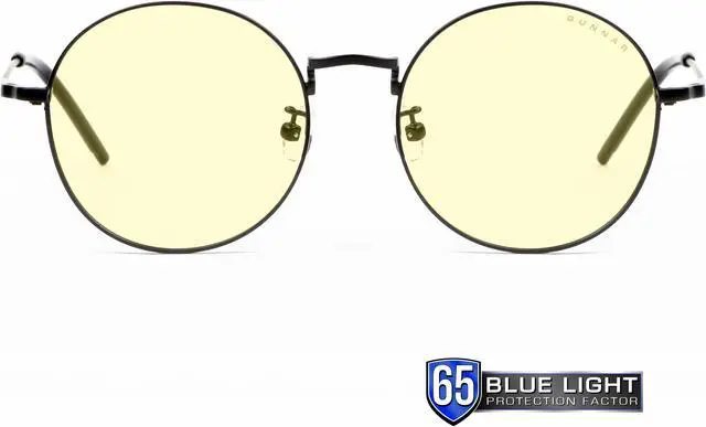 Main image of GUNNAR ELLIPSE Computer Glasses Onyx Frame (Amber Lens) Tint 65% Blue Light & 100% UV Protection, ELL-00101