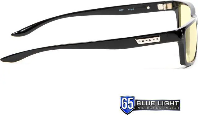 Alt view image 3 of 5 - GUNNAR RIOT Computer Glasses (Amber Lens) 65% Blue Light &100% UV Protection, RIO-00101