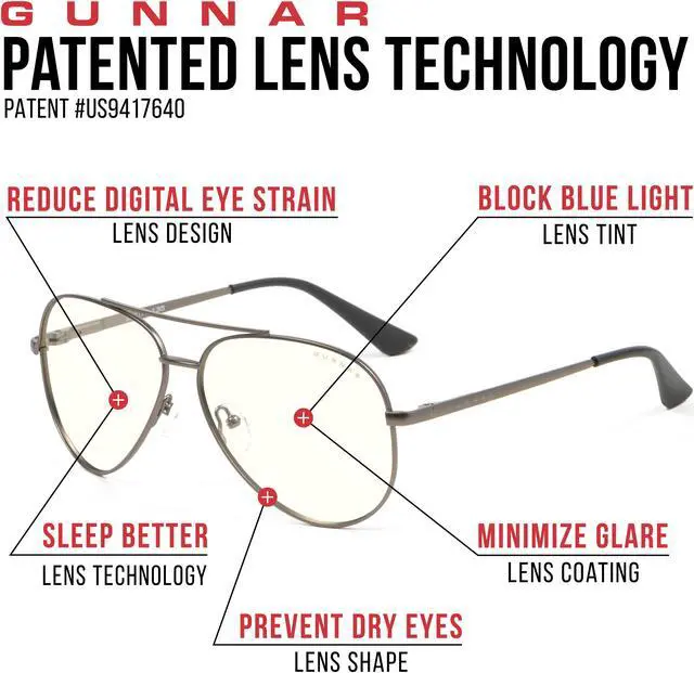 Alt view image 4 of 6 - Gunnar MAVERICK Computer Glasses - Gunmetal - Liquet
