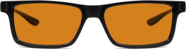 Alt view image 3 of 9 - Gunnar Vertex, Precision Gaming Eyewear with Gunnar Focus, Onyx Frames, Amber Max Lens for late night gaming and improved sleep, 98% Blue Light and 100% UV Protection, VER-00112