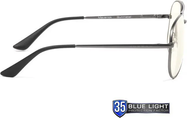 Alt view image 2 of 6 - Gunnar MAVERICK Computer Glasses - Gunmetal - Liquet