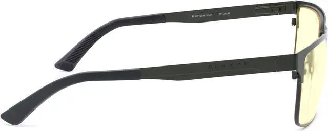 Alt view image 2 of 8 - Gunnar Pendleton, Precision Computer Eyewear with Gunnar Focus, Moss Frames, Ambler Lens, 68% Blue Light and 100% UV Protection, PEN-09401