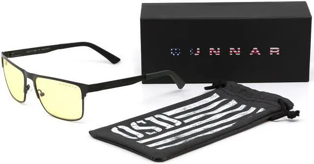 Alt view image 5 of 8 - Gunnar Pendleton, Precision Computer Eyewear with Gunnar Focus, Moss Frames, Ambler Lens, 68% Blue Light and 100% UV Protection, PEN-09401