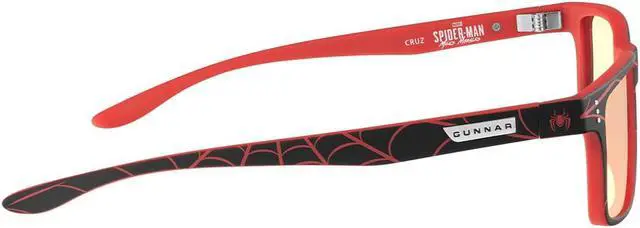 Alt view image 4 of 4 - Gunnar Cruz, Marvel Spider-Man Miles Morales Edition with Natural Focus, Amber Lens, 65% Blue Light and 100% UV Protection, CRU-11913