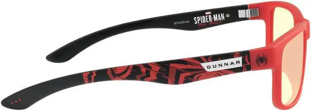 Alt view image 4 of 4 - Gunnar Enigma, Marvel Spider-Man Miles Morales Edition with GUNNAR-Focus, Amber Lens, 65% Blue Light and 100% UV Protection, ENI-12201