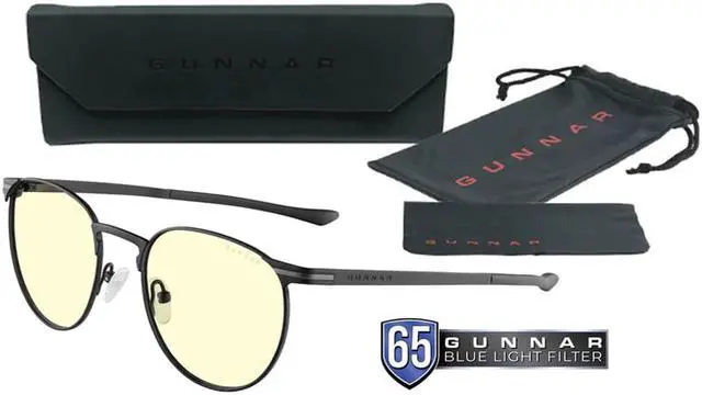 Alt view image 2 of 11 - Gunnar Mateo, Computer Glasses with Gunnar Focus, Amber Lens, 65% Blue Light 100% UV Protection, TTM-00101