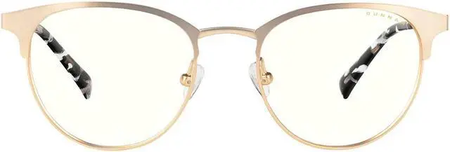 Main image of Gunnar Apex, Protective Computer Glasses with Gunnar Focus, Gold/Marble Frames, Clear Lens, 35% Blue Light and 100% UV Protection, APX-11409